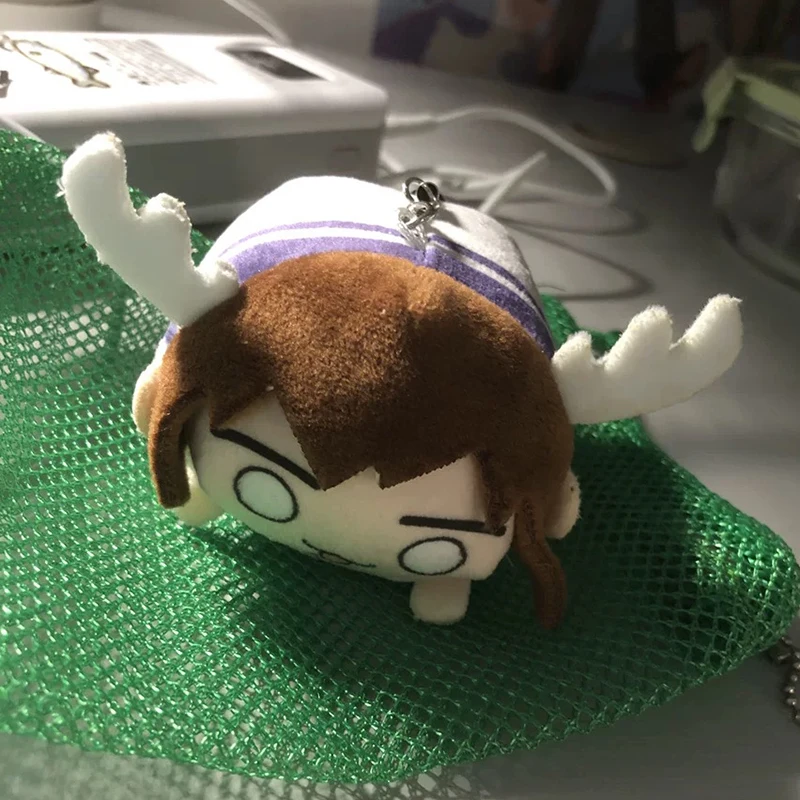 Anime My Deer Friend Nokotan Shikanoko Noko Cosplay Key Chain Cute Plush Keychain Bag Pendant Keyring Accessories Xmas Gift