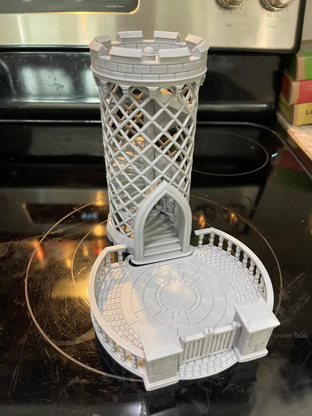 Hollow castle dice tower table game accessories props DND COC sieve tower running group borad game tool game dice dice set