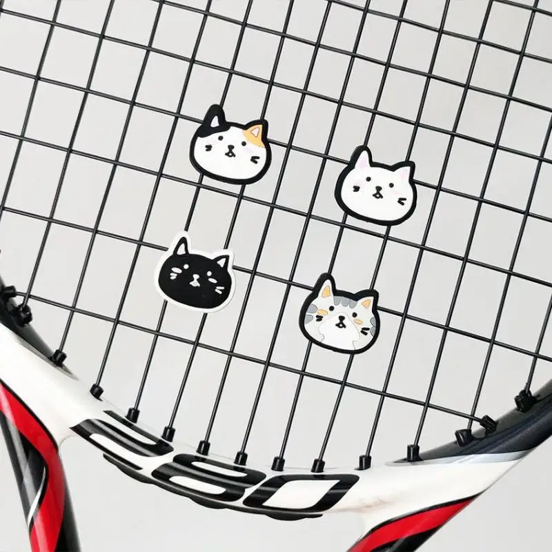 

1Pc Creative Cute Cat Paw Cat Shape Tennis Racquet Shock Absorber Cartoon Silicone Tennis Sports Professional Accessories