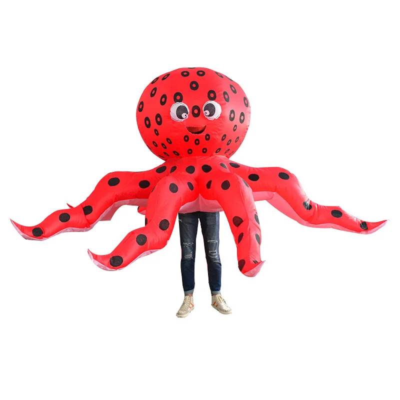 

Adult Inflatable Octopus Costume Blow Up Party Costume Cosplay Mascot Suit Animal Halloween Costumes For Men Women Fancy Dress