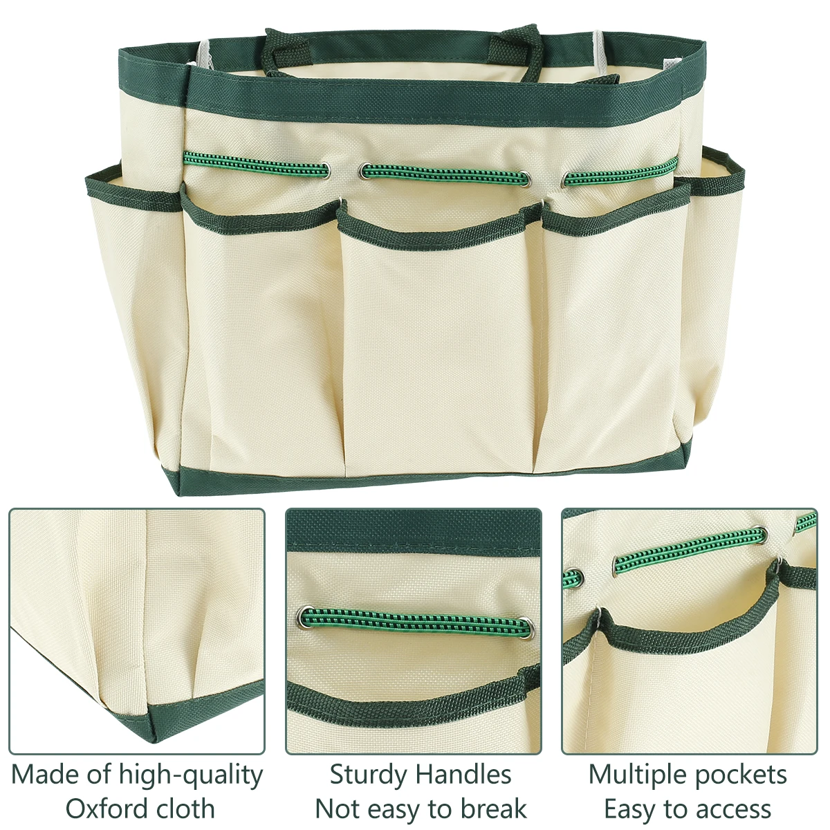 다용도 공구 가방 고품질 전문가용 멀티 포켓 정원 공구 가방 600D 옥스포드 원예 마당 잔디밭 작업용