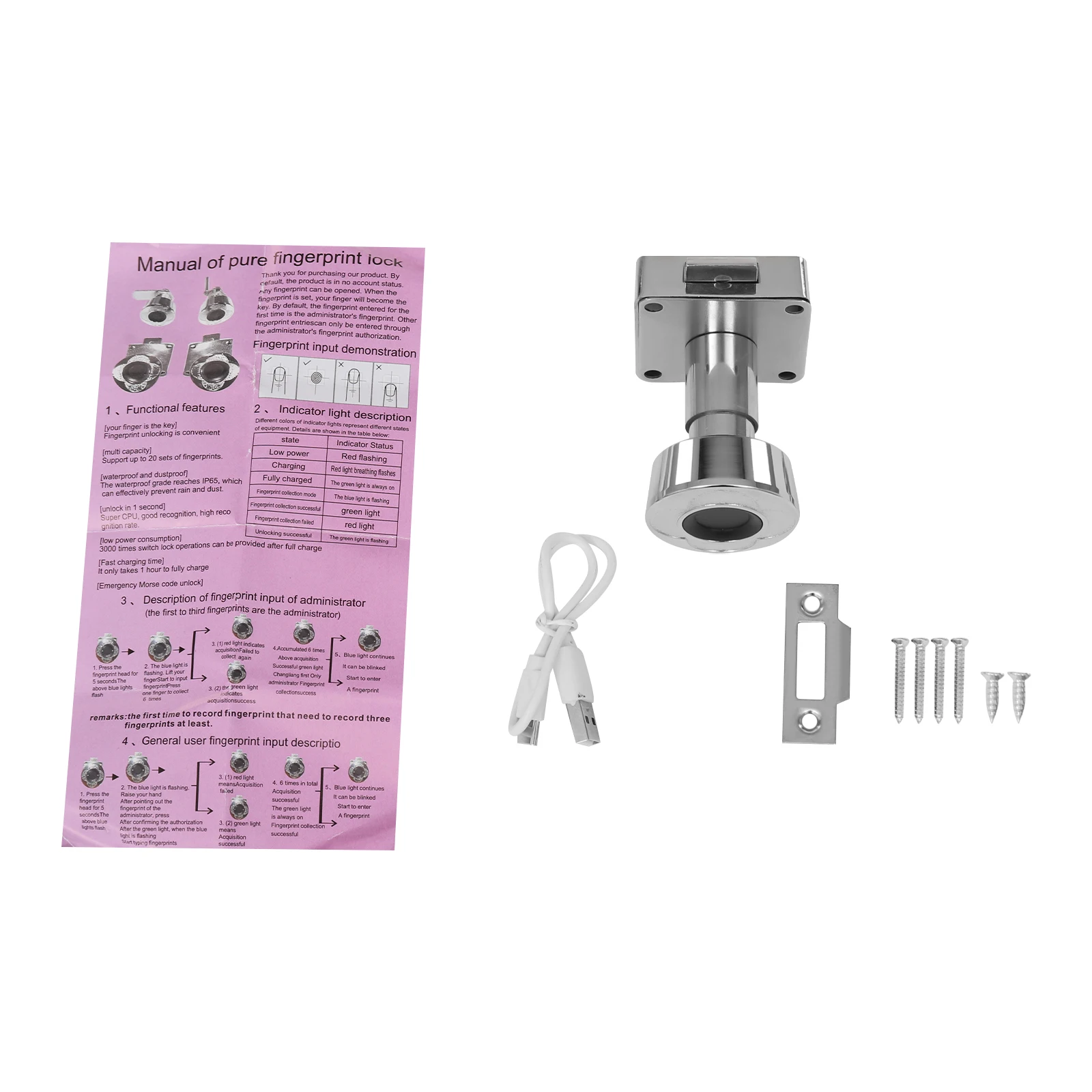 Skruvar och beslag för låsmontering