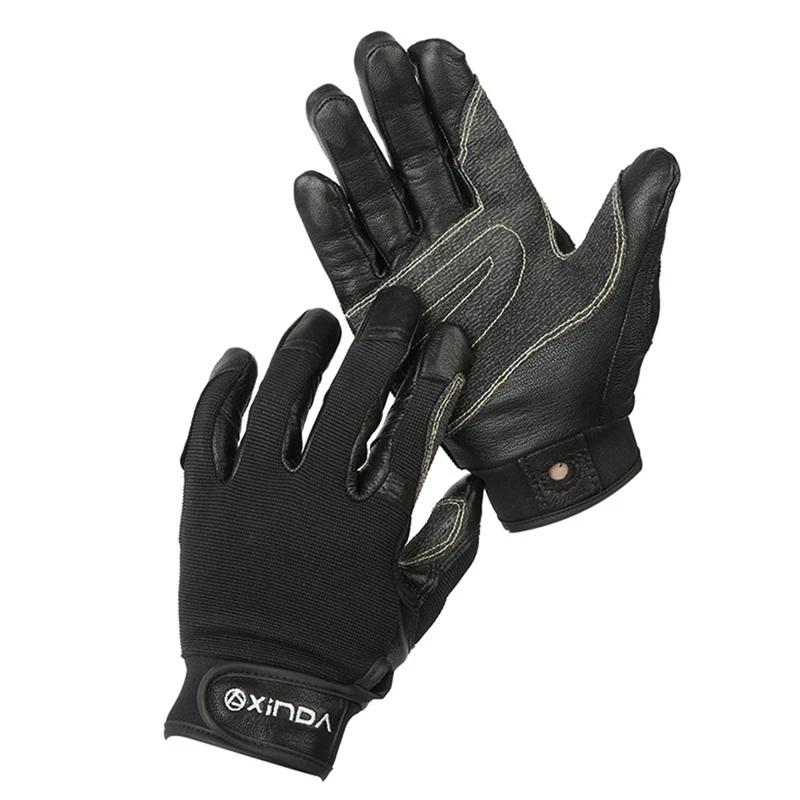 Top!-Xinda Outdoor Rope Down Gloves Running Ski Gloves Sheepskin Speed Down Gloves Srt Slipping Equipment For Fitness Training 1