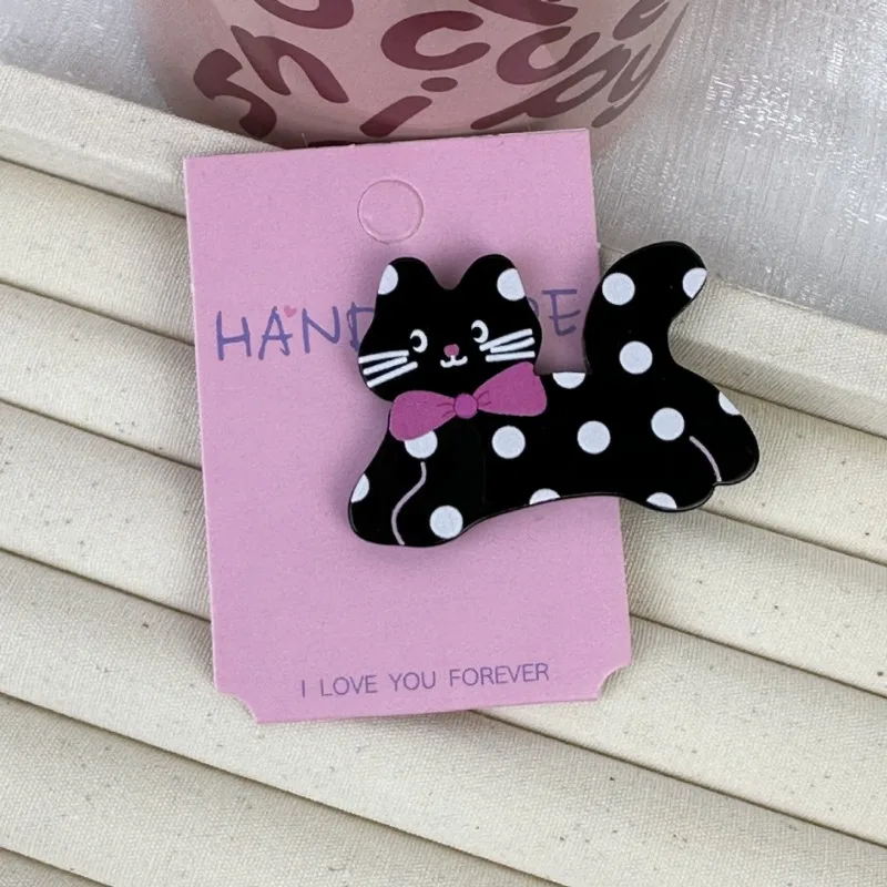 Welpen-Haarspange 2023 Neue Kätzchen-nette lustige Haarnadel-Cartoon-Tierseite gebrochenes Haar Entenschnabel-Clip-Haar-Zubehör_voghion.com