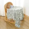 Kangobaby #My Soft Life# 3pcs Set Bamboo Cotton Baby Muslin Swaddle Blanket Newborn Bath Towel Infant Wrap 4