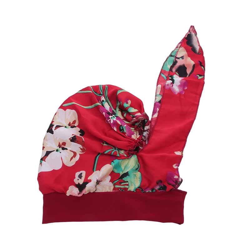 Lady Women Hat Chemo Cap Muslim Braid Head Scarf Turban Head Wrap Cover Ramadan Hair Loss Islamic Headwear Arab Fashion 2
