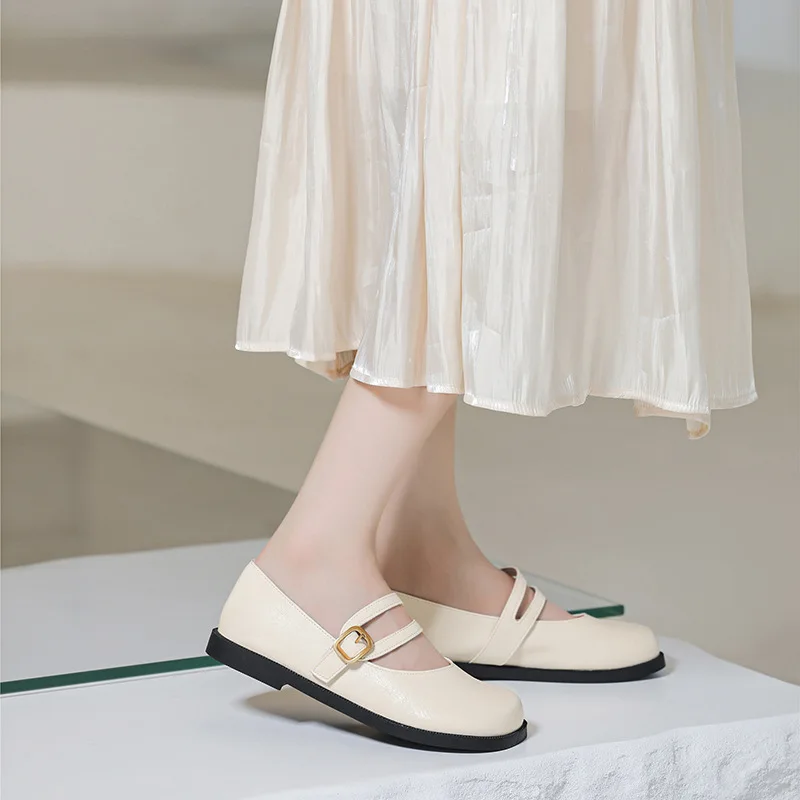 Spring Summer Shoes Women Flats Brand Ladies Mary Janes Shoes Fashion Woman Boat Shoes Plus Size 42 A4716 3