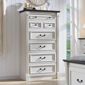 Farmhouse 7 Drawers Dresser for Bedroom, 57 3