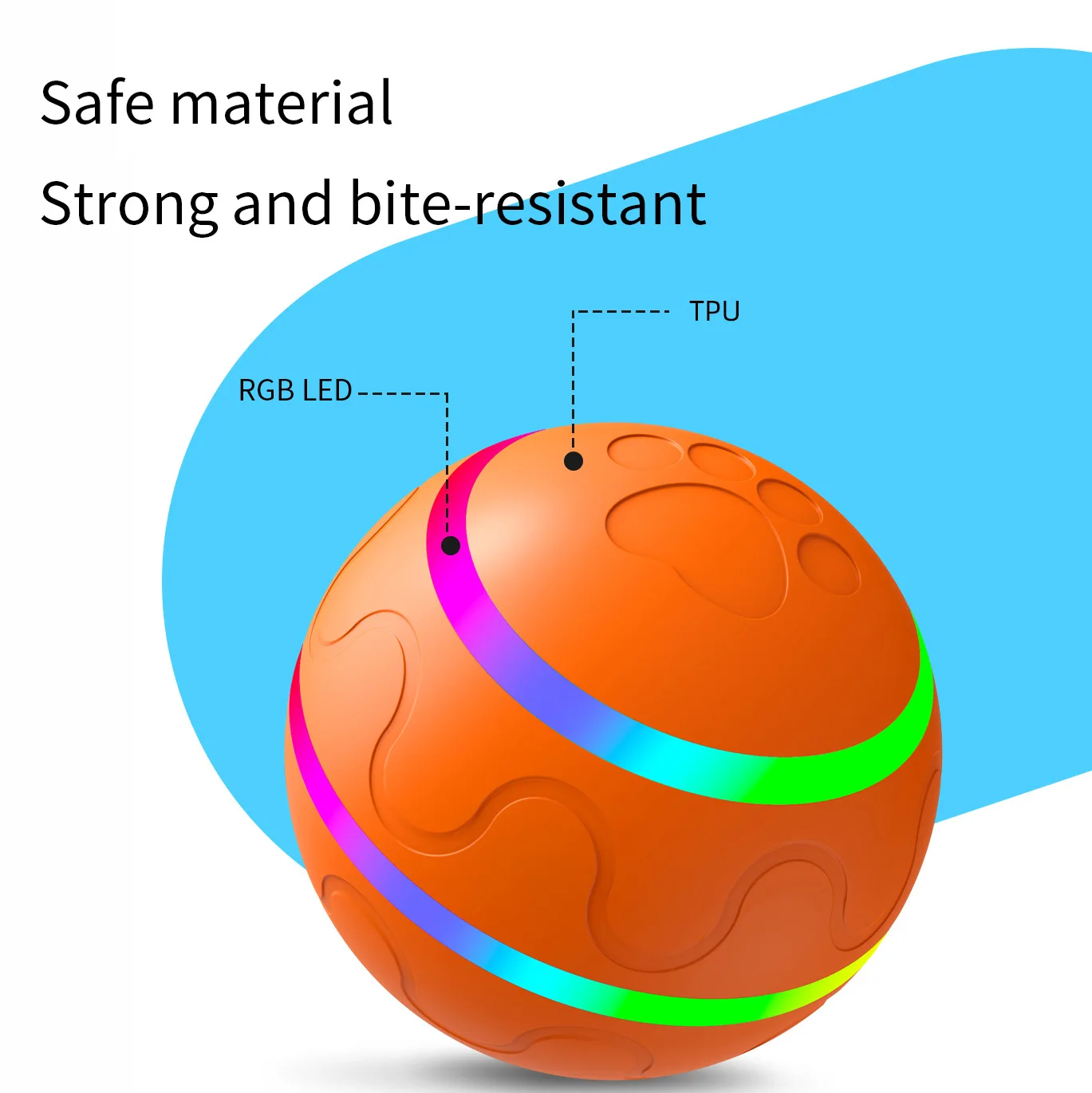 Small Size Luxury Automatic Rolling Ball Cat Toy With Silicone Tunnel Smart Interactive Pet Toy For Cats And Dogs_voghion.com