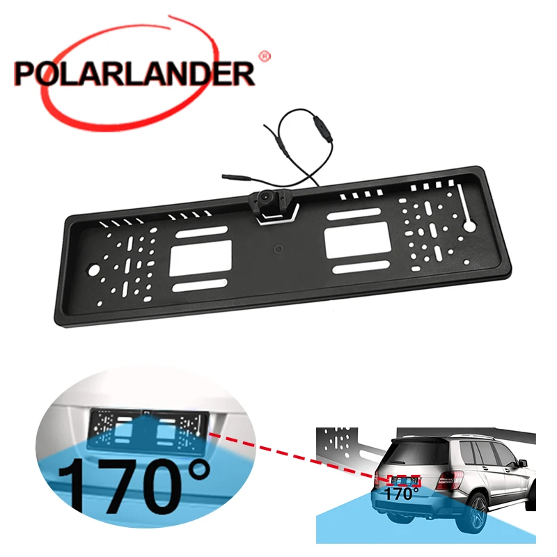 

Wifi Rear View Camera HD Waterproof Wireless Rear View Camera European License Plate Frame 170° Wide Angle