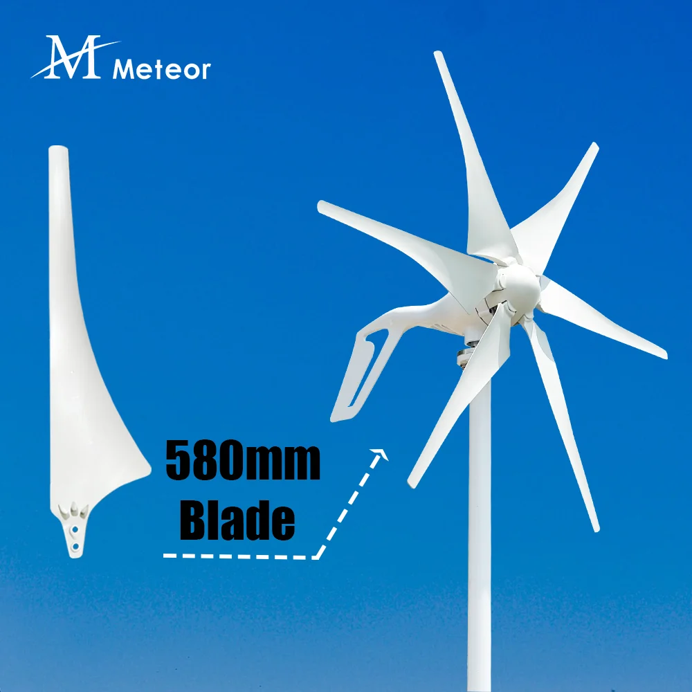 530 550 580 630mm DIY Nylon Blades for Horizontal Wind Turbine Generator Accessories Windmill Home Appliance