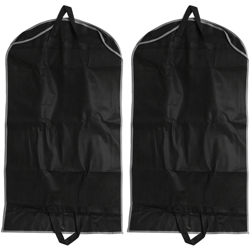 

Garment Bags 2 Pack 43 Inch Garment Bags For Storage Travel Nonwoven Fabric Dress Bag Suit Bag Garment Bag With 2 Large Mesh Poc