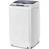 Giantex Full-Automatic Washing Machine Portable 1.34 Cu.ft Laundry Washer Spin with Drain Pump, with LED Display 12 Lbs Capacity 1