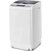 Giantex Full-Automatic Washing Machine Portable 1.34 Cu.ft Laundry Washer Spin with Drain Pump, with LED Display 12 Lbs Capacity 1