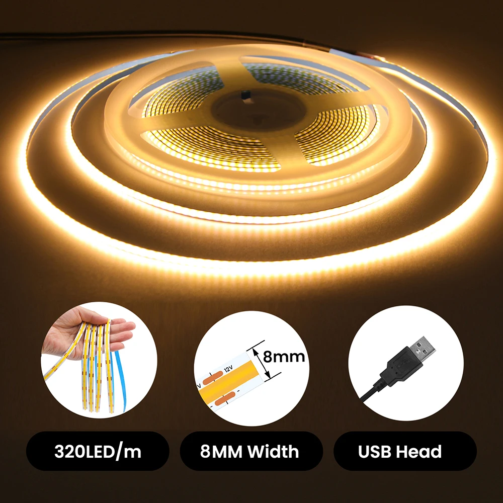 รูปสินค้า ไฟ LED Strip ยืดหยุ่น 5V สีสันสดใส ตกแต่งบ้านได้ทุกสไตล์