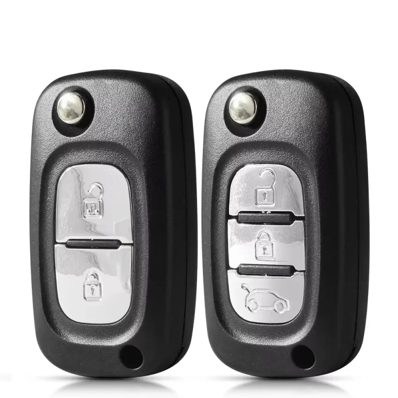 Renault Fluence Clio Megane Kangoo Modus Auto 2/3 Buttons Key NE73 VA2 HU83 Blade Filp Car Remote Key Case Shell