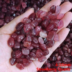 Natural Irregular Quartz Gemstones for Home and Aquarium Decor (Strawberry Quartz)