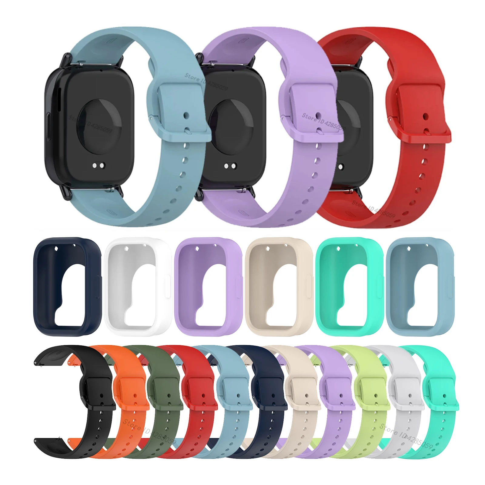 Premium Silicone Strap Case Replacement for Smart Watches - Durable and Stylish Watchband Accessories