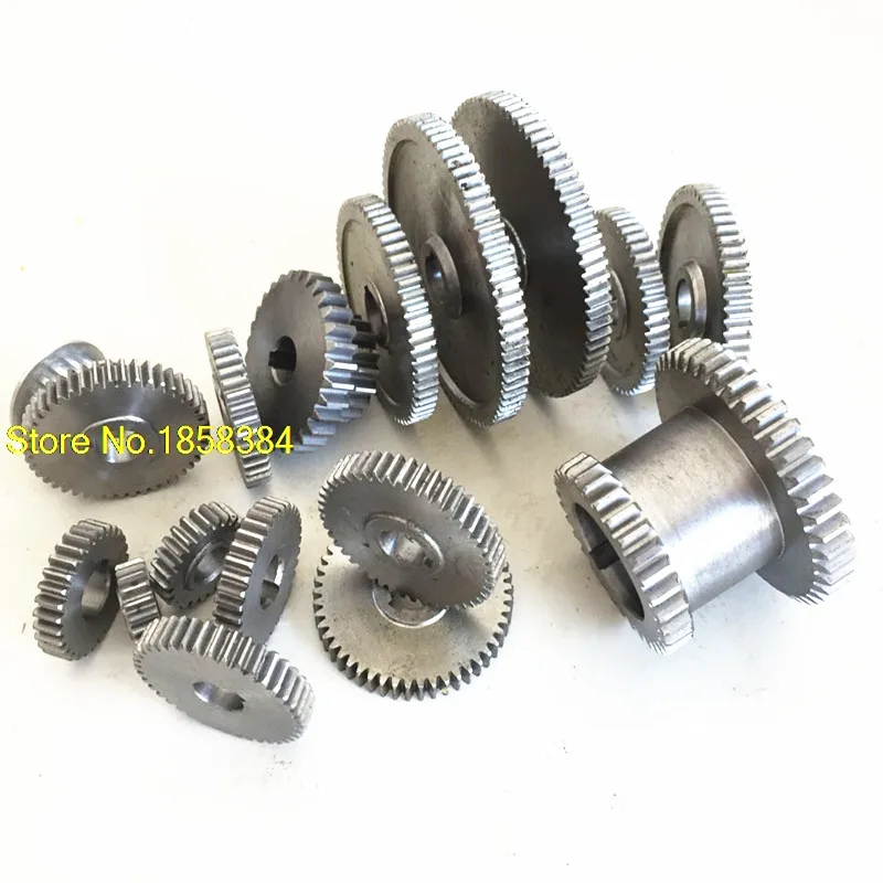 17pcs/set mini lathe gears , Metal Cutting Machine gears , lathe gears