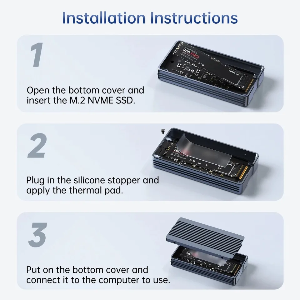 未使用ACASIS M.2 SSD 外付けケース 40Gbps超高速 工具不要 Amazon.co.jp: ACASIS 40Gbps 超高速 M.2SSD外付けケース