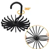 2pcs 360 ° Rotating 20-Claw Tie Rack Multifunctional Multi-Hanging Position Tie Rack 2