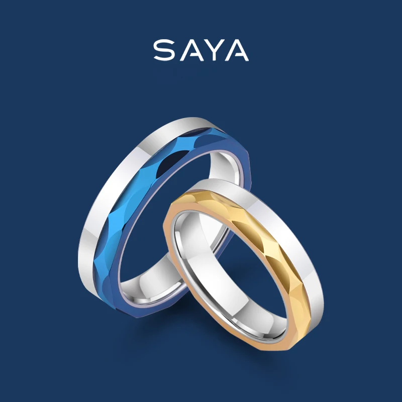 Rings For Men And Women Simple Fashion Style Color Contrast - Main Image