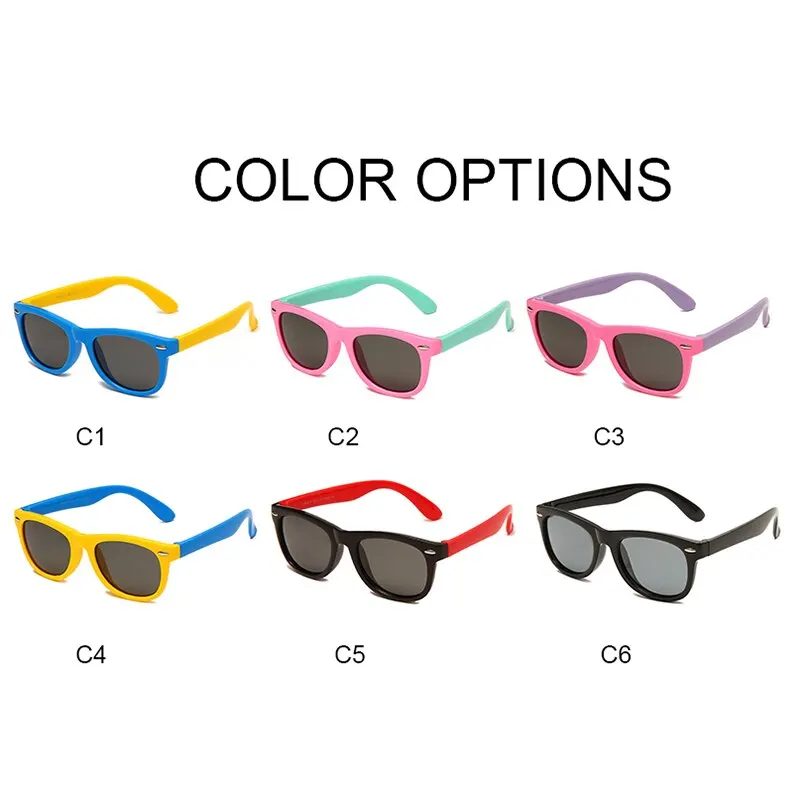 Silicone Gel Frame Classical Children Sunglasses Girls Boys Multi Color Kids Sunglasses kids sunglasses