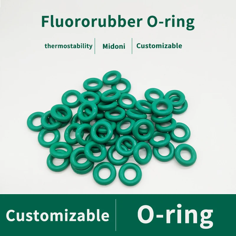 10PCS Fluororubber O 링 FKM 씰링 CS 2mm OD5/5.5/6/6.5-170mm O 링 씰 가스켓 Ringcorrosion 방지 씰링