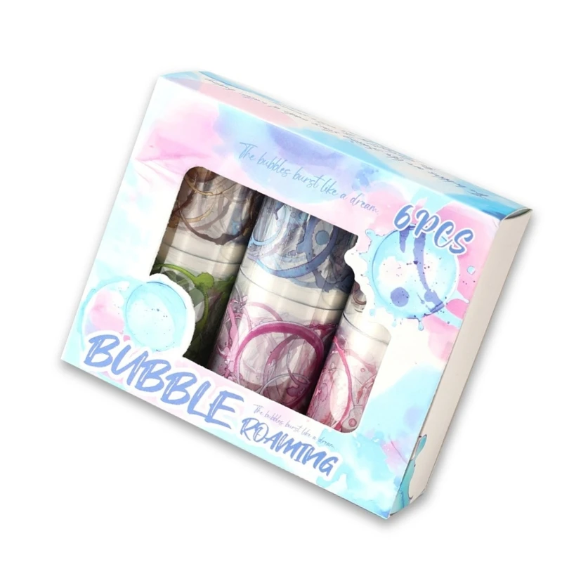 HX6A 어린이 공예 프로젝트 장식을 위한 무독성 버블 효과 문구 테이프 안전