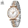 Shengke sk Watch Fashion Women Watches Black Leather Strap Woman's Quartz Wristwatches Ladies Colorful Clock Relogio Feminino 2