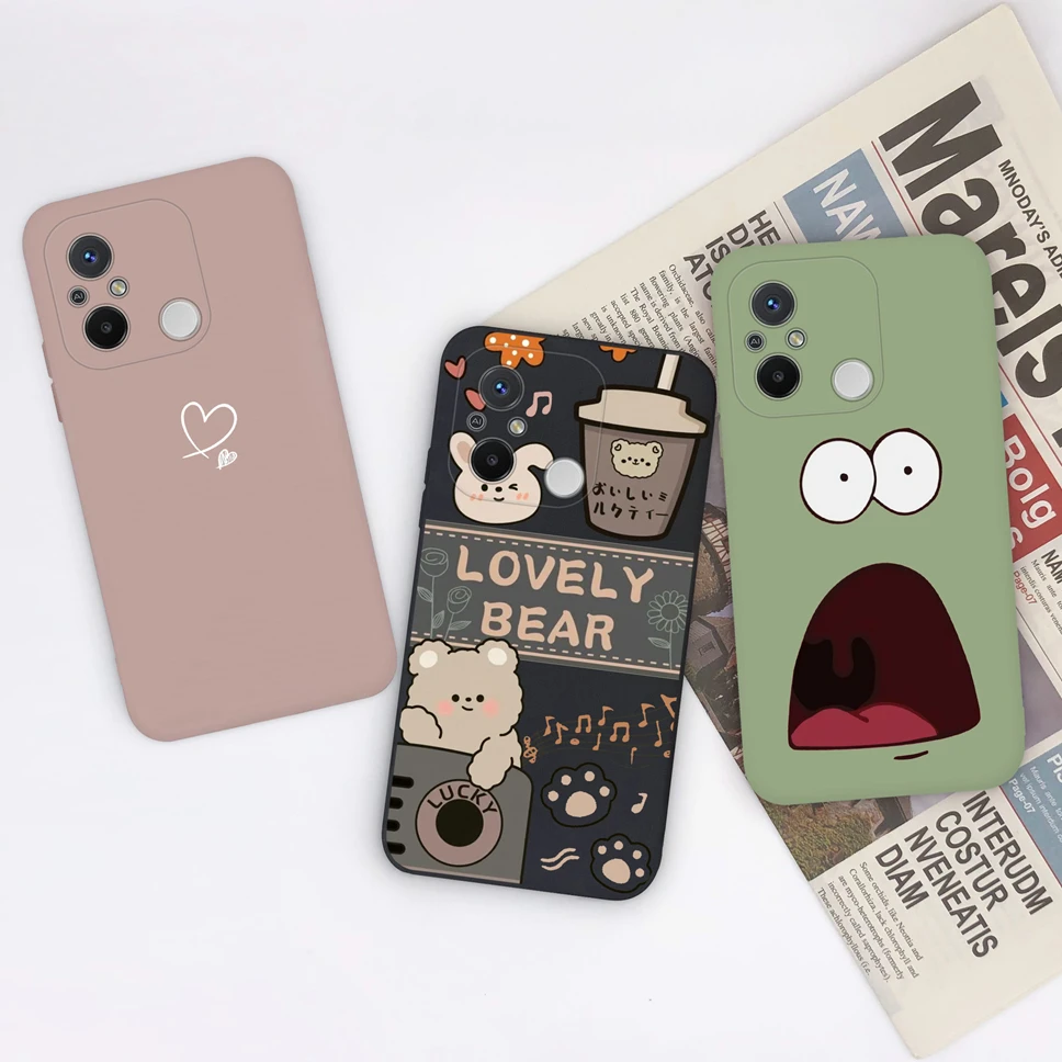 For Xiaomi Redmi 12C 11A 4G Case Soft Silicon Cute Cartoon Protective Phone Cases Back Cover For Redmi12C Redmi11A 4G Funda Capa phone case phone protector cover