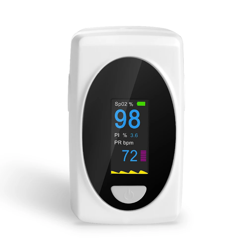 Zuurstofmeter Vinger Puls Oximeter, Pulsoximeter Vingertop Bloed Zuurstofverzadiging Met Puls Monitor, Nauwkeurige Snelle Spo2