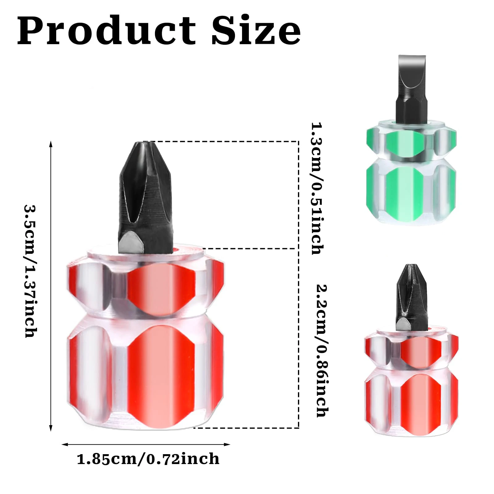Mini Screwdriver Phillips Screwdriver Mini Screwdriver Short Small Split Fender Tools Kit Slotted Flat Cross-head Screwdrivers