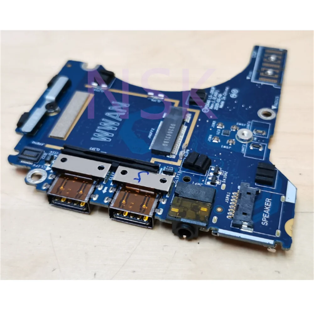 

Original LS-J263P 0WDKDT FOR Dell Latitude 7410 P119G Power Button USB Audio SIM Card Board 100% Test Ok