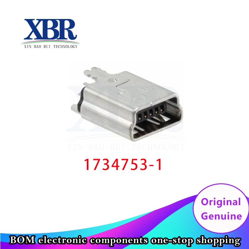 

50 Pcs 1734753-1 USB connector cable with B-type plug