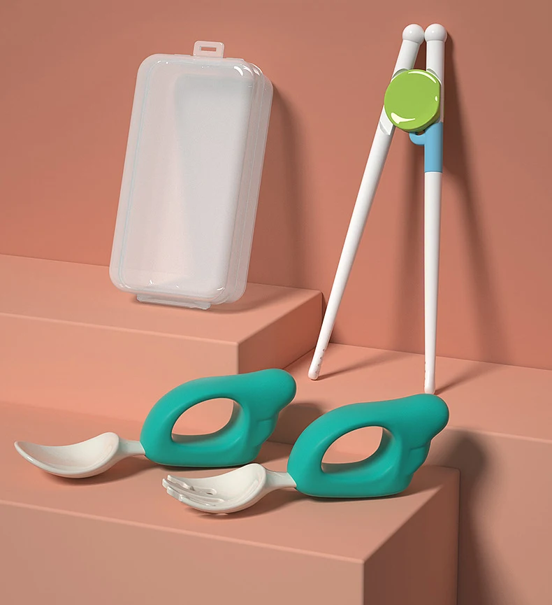 Baby Spoon Fork Learn To Eat Training 1-2 Years Old To Eat Baby Child Chopsticks Set Complementary Food Fork Plastic Tableware 9 Baby Spoon Fork Learn To Eat Training 1-2 Years Old To Eat Baby Child Chopsticks Set Complementary Food Fork Plastic Tableware