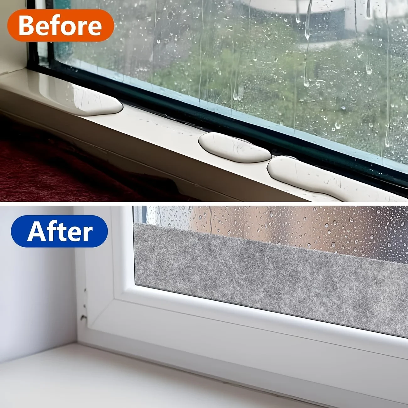 Self-Adhesive Window Sealing Strip for Condensation Prevention and Wall Protection