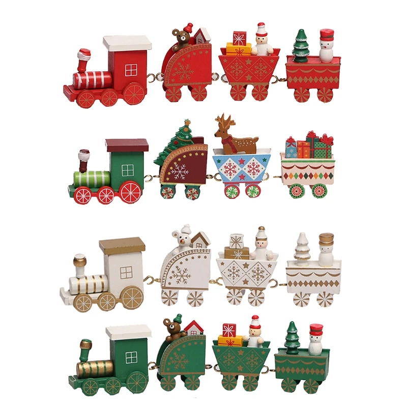 DIY Assembly Desktop Window Decoration Christmas Decorations Wooden Train diy assembly aircraft shape jewelry tabletop ornaments silicone mold uv epoxy resin home decoration crafts production