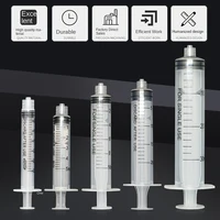 1/2/5/10pcs 3 5 10 20 30 50cc 100 200ml Plastic Syringe Luer Lock Syringe Screw Storage Crimp Industrial Dispensing Glue Tool 1