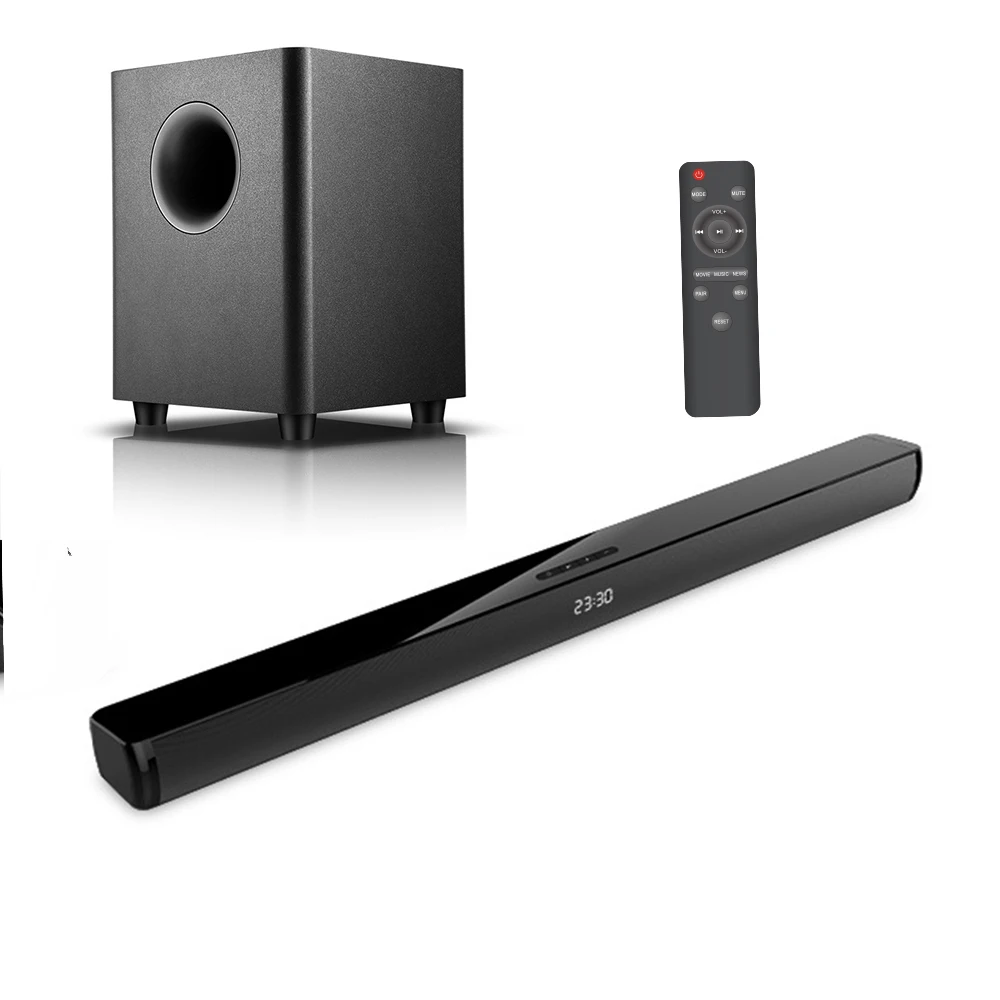 Samtronic TV Sound Bar 2.1CH Soundbar with Wireless Subwoofer, 150W Sound Bars for TV, 130 dB Wireless System