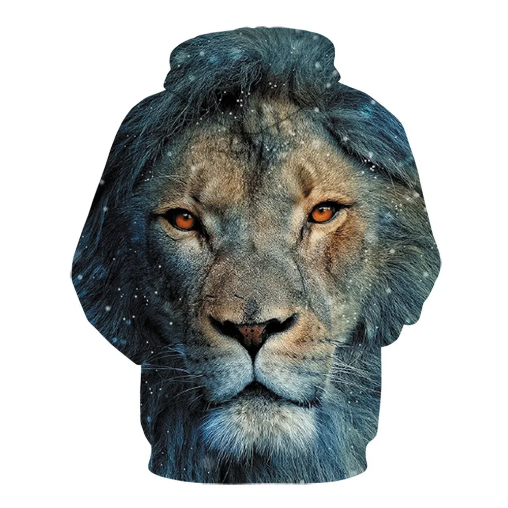Рисунок 2 - Мужская Женская толстовка с рисунком льва