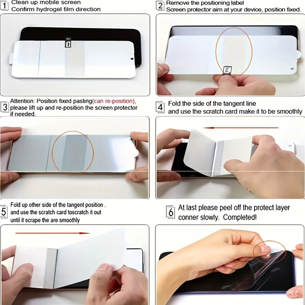Premium Hydrogel Screen Protector Film (2-4PCS) - Universal Compatibility