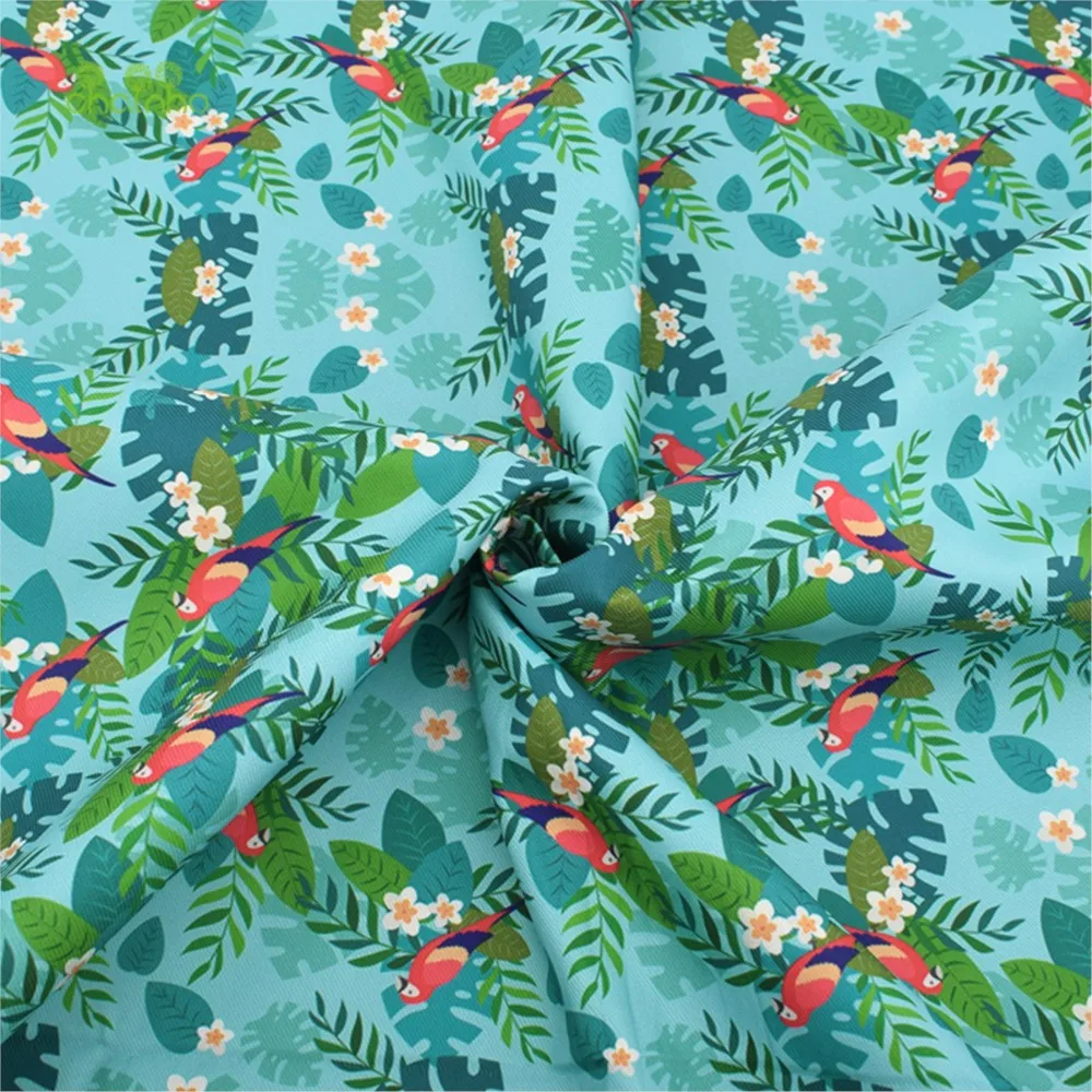 Chainho,Digital Printing Waterproof Fabric,Floral & Cartoon Series,DIY Sewing Material For Handbags & Tablecloth,6 Designs,WP01