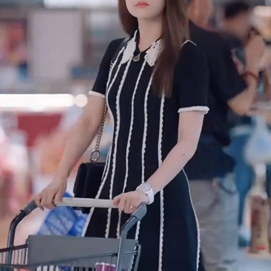 

Элегантное вечернее платье, женское Новое Стильное строченное облегающее трикотажное платье с бюстгальтером и цепочкой