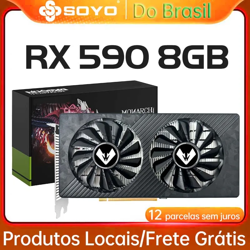 Placa de Vídeo SOYO RX 590 GME 8GB