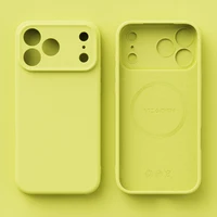 Original Liquid Silicone Magnetic Phone Case For iPhone 17 16 15 14 13 12 Pro Max Plus 17 Air For Magsafe Wireless Charge Cover - Image 4