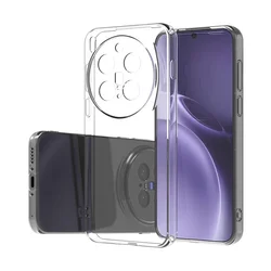 Sleek and Minimalist Soft TPU Clear Phone Case - Transparent Back Cover for Vivo X300Pro (Transparent)