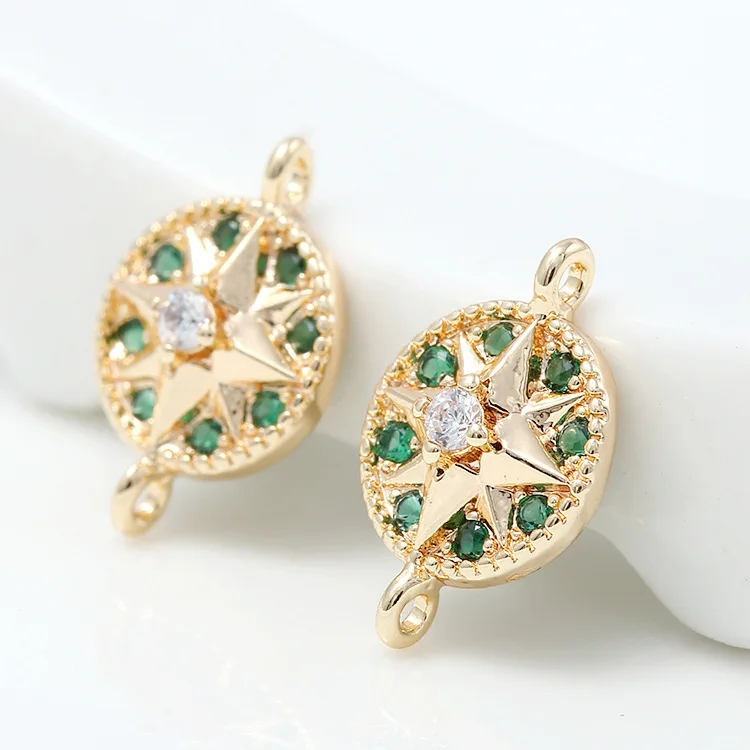 10*13MM 14K  ÷ Ȳ   2 Ȧ    Ʈ   ǰ Diy ׼