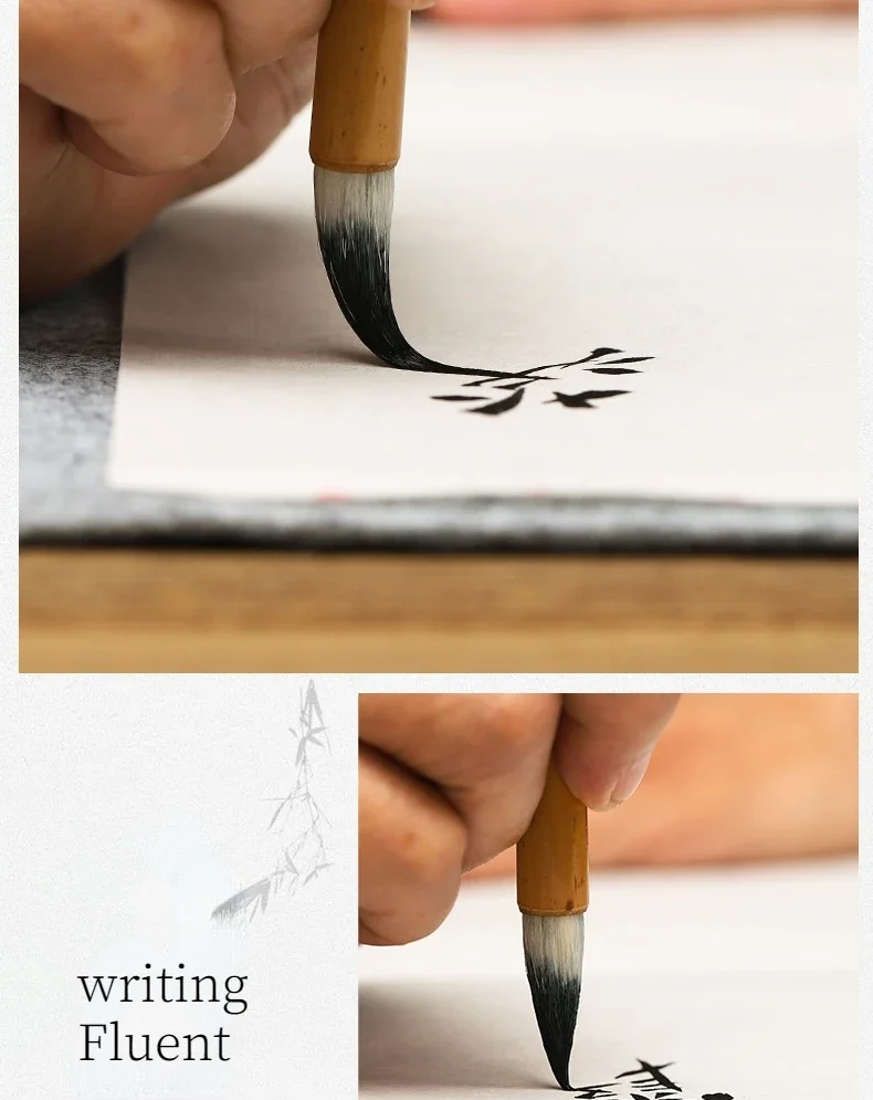 Mehrere Haare Kalligraphie Pinsel Chinesische Weiße Wolken Kalligraphie Pinsel Chinesische Regelmäßige Skript Schreiben Pinsel Malerei Pinsel Stift – Detail 10