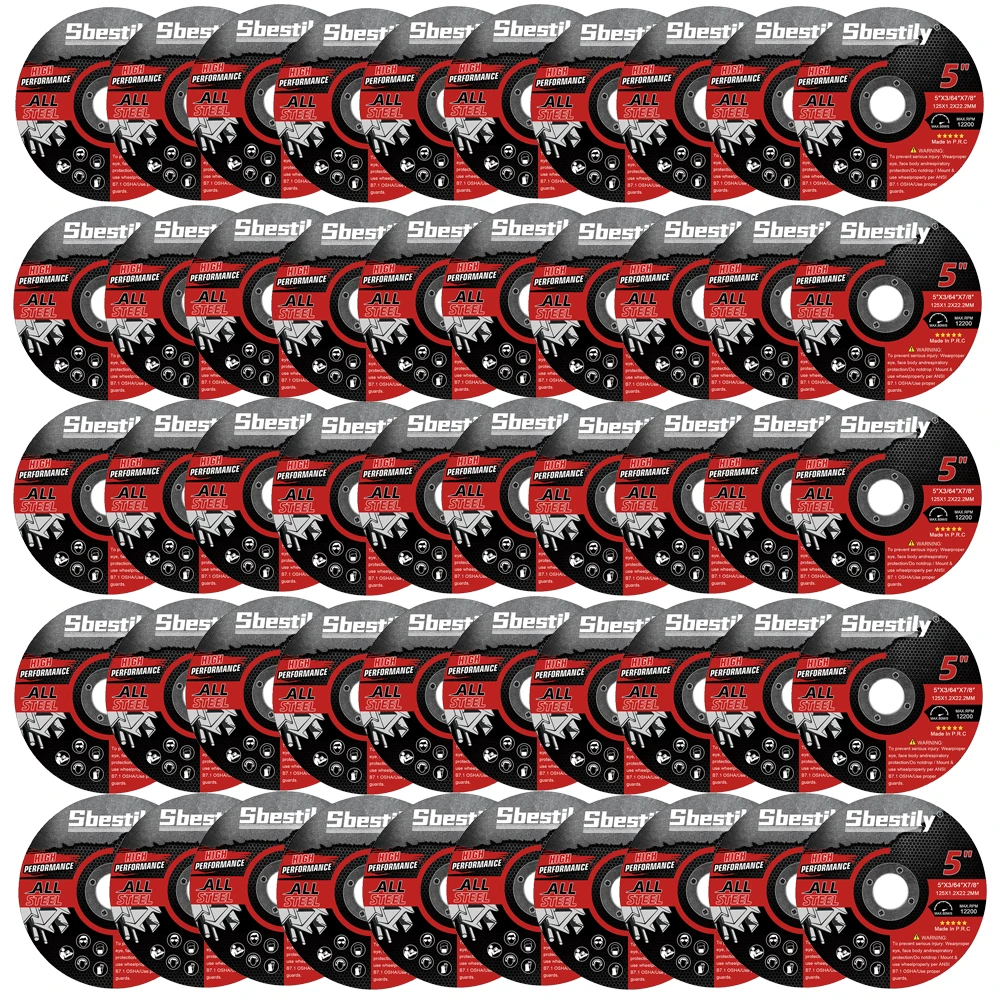 5/10/20/30/50 Stück/Set 125 mm 5 Zoll Trennscheiben Ultradünne Trennscheibe Metall- und Edelstahl-Trennscheibe für Winkelschleifer – Detail 6